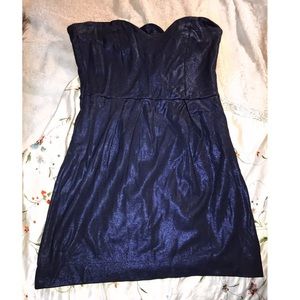 ♥️ FRENCH CONNECTION Iridescent navy blue dress